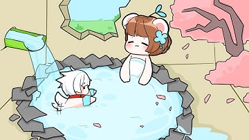 Mèo Simmy Cùng Bé Mưa Đi Tắm "SUỐI NƯỚC NÓNG" Phong Cách Nhật Bản Mini World