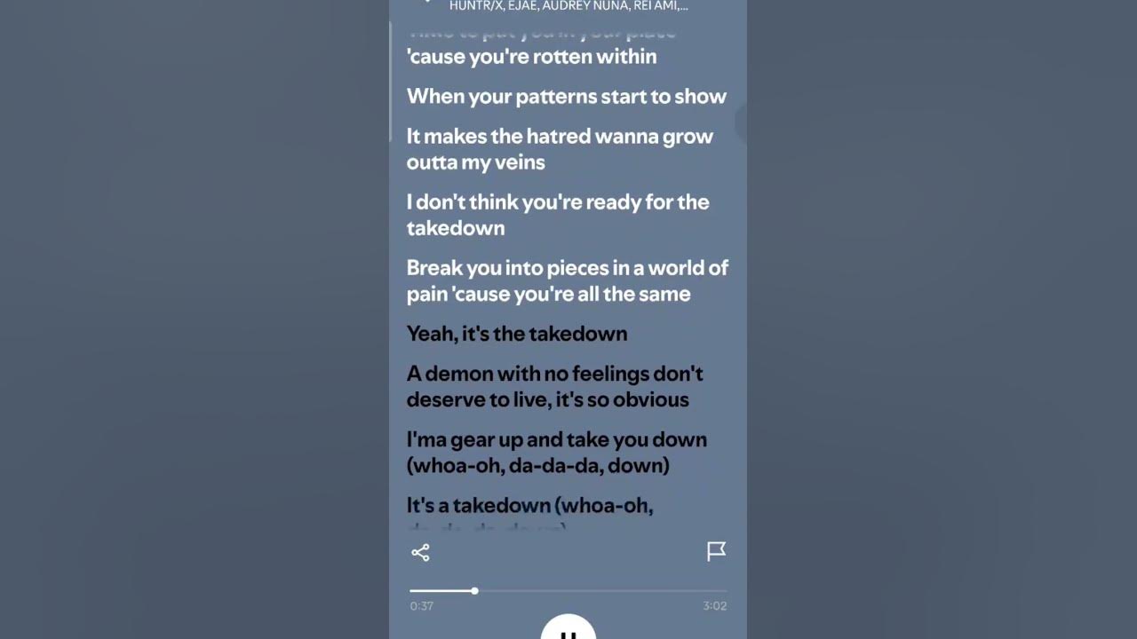 Takedown✨️ | HUNTR/X, EJAE, AUDREY NUNA, REI AMI, KPop Demon Hunters Cast | #lyrics #spotify #short Takedown✨️ | HUNTR/X, EJAE, AUDREY NUNA, REI AMI, KPop Demon Hunters Cast | #lyrics #spotify #short