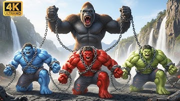 BLUE HULK vs KINGKONG EPIC BATTLE! However, RED HULK Unexpected SAVE Changes Everything!