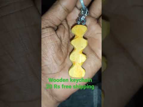 wooden keychain unboxing