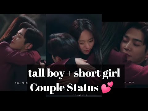 tall boyfriend 😍🥰 cute hug korean drama whatsapp status #shorts couple status  | tall boy short girl