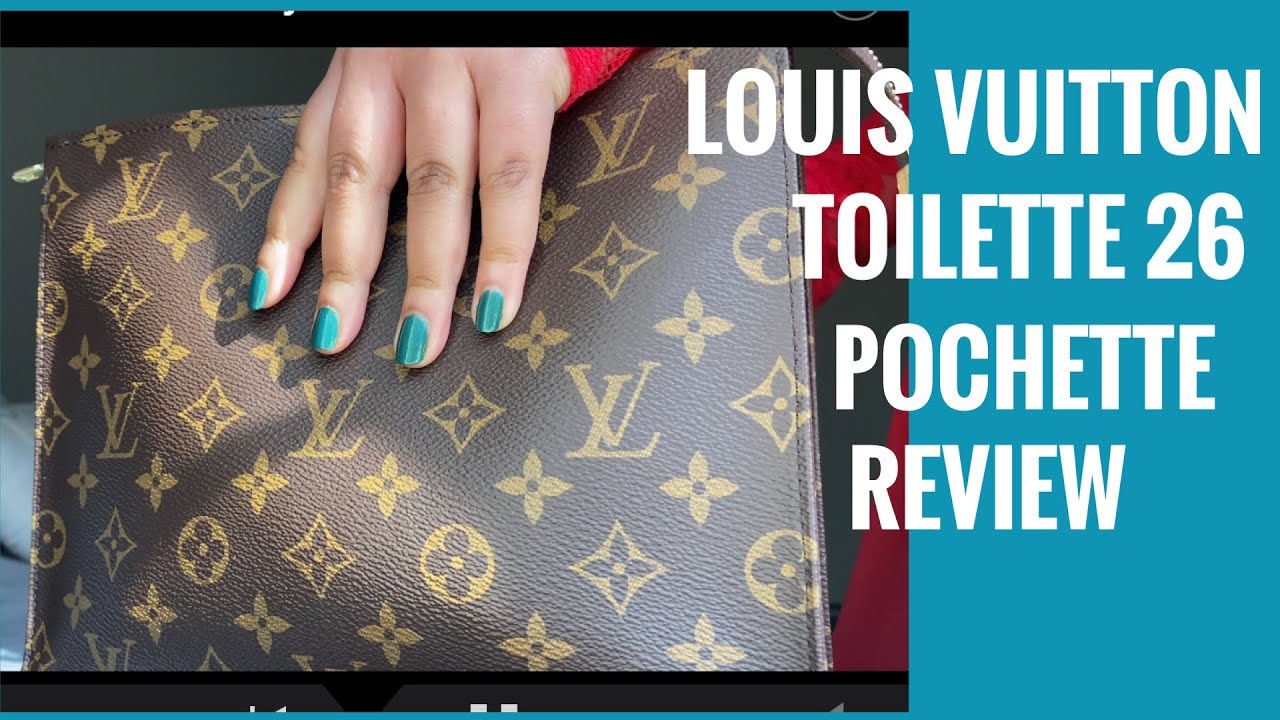 POCHE TOILETTE NM TOILETRY BAG UNBOXING & REVIEW  THE NEW LOUIS VUITTON  TOILETRY POUCH 26 