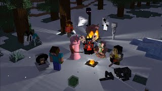 Monster School: Fireworks with ghosts - Minecraft Animation