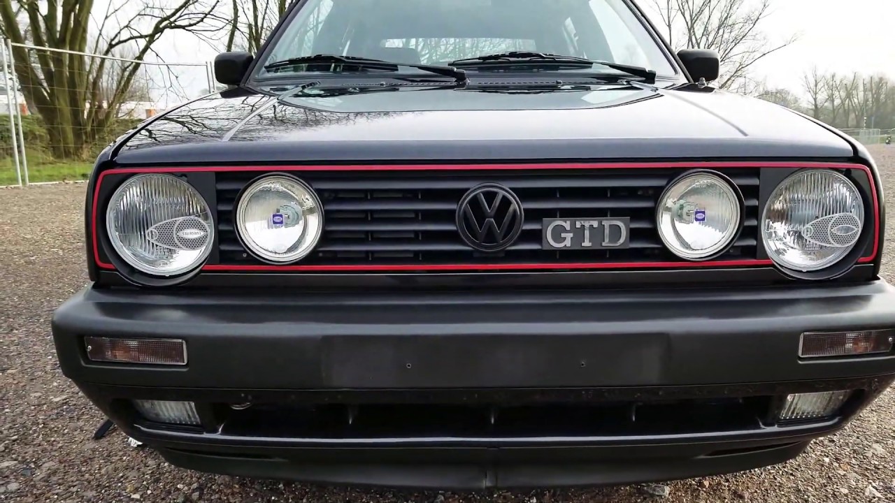 Golf mk2 GTD 1.6 diesel GTI - YouTube