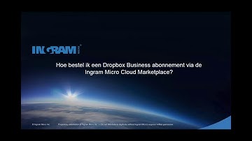 Ingram Micro Cloud Marketplace - hoe bestel ik Dropbox licenties?