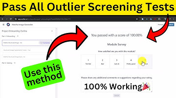 How to Pass Outlier Screening Tests | Pass All Outlier Onboarding Tests