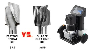 Testing the Festool 490949 Spiral Router Bit with Shaper Origin #shaperorigin #festool #routerbits