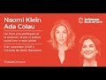 [CAST] Acto con Naomi Klein y Ada Colau "Hacer frente a las políticas de la confusión y el miedo"