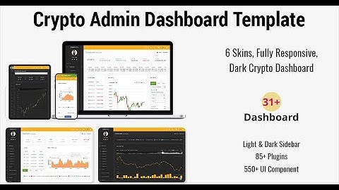 Bitcoin CryptoCurrency Bootstrap Admin Panel Template with Dark RTL Theme
