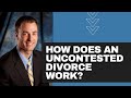 How does an uncontested divorce work?