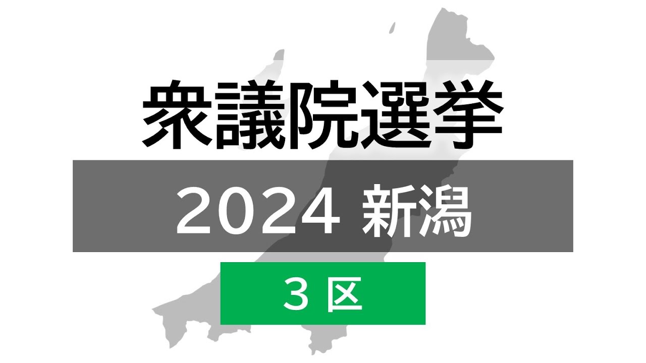House of Representatives Election | Niigata 3rd District] A
