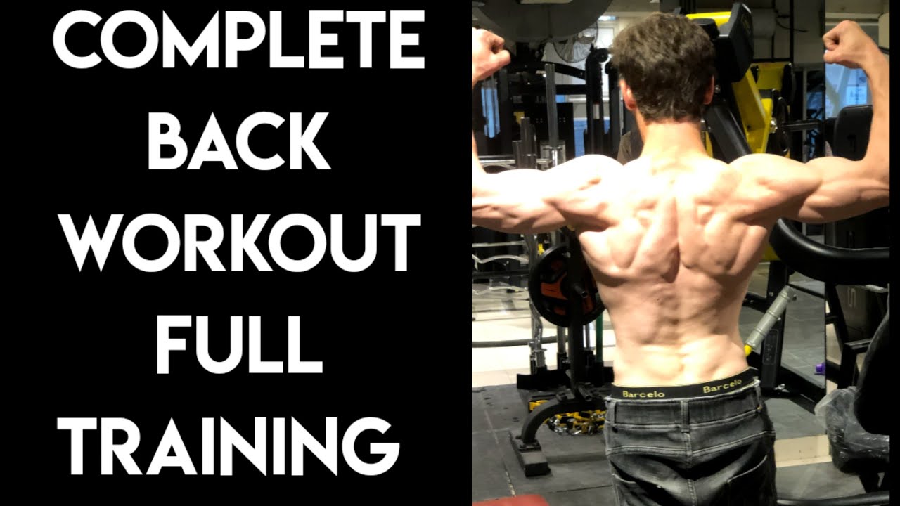 complete back workout training full cutting in back . - YouTube