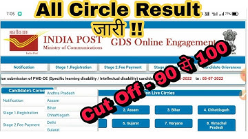India Post GDS All State Shortlisted Candidates Result जारी | India Post GDS Result 2022 ||