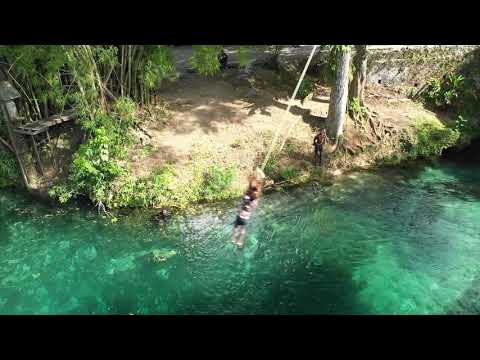 Spanish Bridge Rope Swing In Jamaica