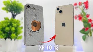 How to restore destroyed iPhone XR and turn it  into an iPhone 13