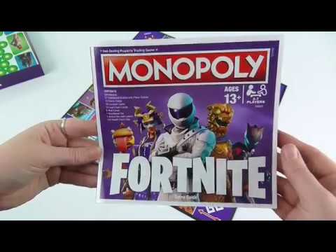 MONOPOLY FORTNITE GAME BOARD 27 NEW CHARACTERS FACTORY SEALED !!