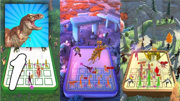 Dinosaur Clash 3d Merge Master Gameplay Walkthrough #1 (Android, IOS)