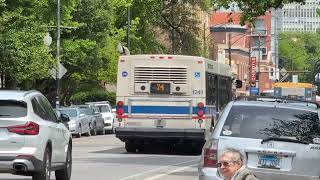 CTA Bus 74 & 37 at Fullerton L Stop