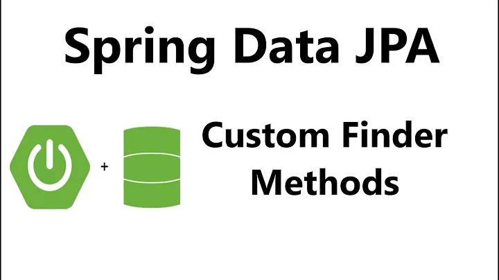 spring data jpa custom finder methods | Spring Boot Data JPA Custom Finder methods