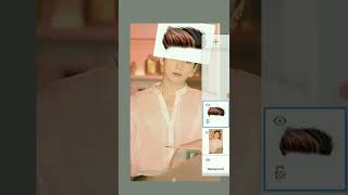 Adding hair png and restyling hair tutorial in sketchbook#short #photoediting #tricks screenshot 4