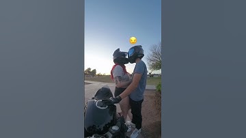Thumbnail of Not sure if she liked it🤷‍♂️ #motorcycle #biketok #motorcyclebackpack #couple #bikecouple #fy #fyp