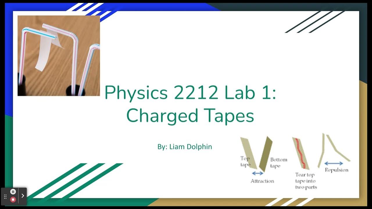 Tech Physics 2212 Lab 1 Charged Tapes YouTube