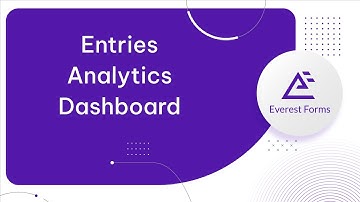 Form Entries Analytics Dashboard in Everest Forms