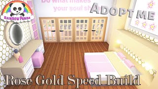 Adopt Me Speed Build & Tour - Balcony Bedroom in Rose Gold