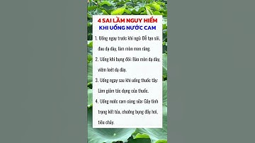 4 Sai Lầm Khi Uống Nước Cam - Âm Thầm H.uỷ H.oại Cơ Thể #benhanhphuc #sứckhỏe #thiennguyen