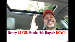 Lexus ES300h Sunroof Seal Replacement