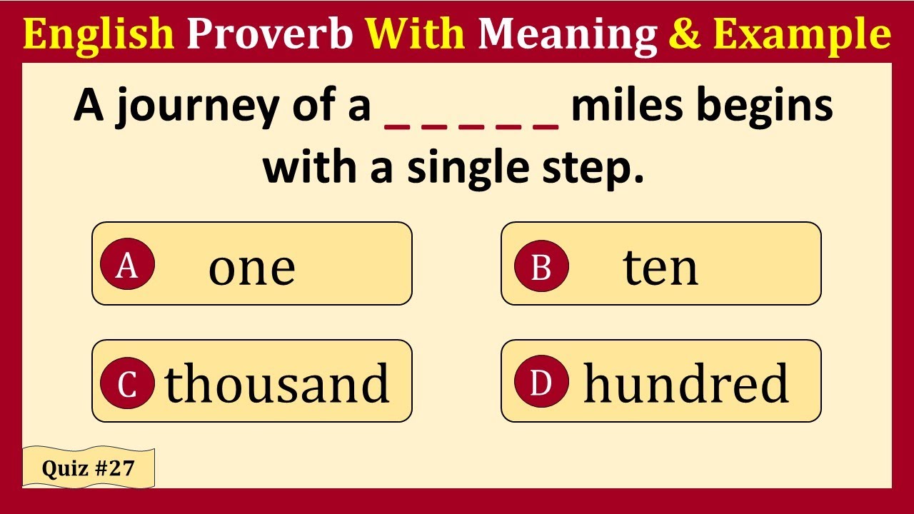 10 Important Proverbs I Proverbs in English I Idioms And Proverbs