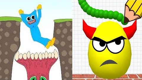 Draw To Smash Logic Puzzle VS Hugy