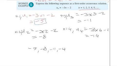 First order linear recurrence relations