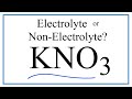 Potassium Nitrate and Electrolytes