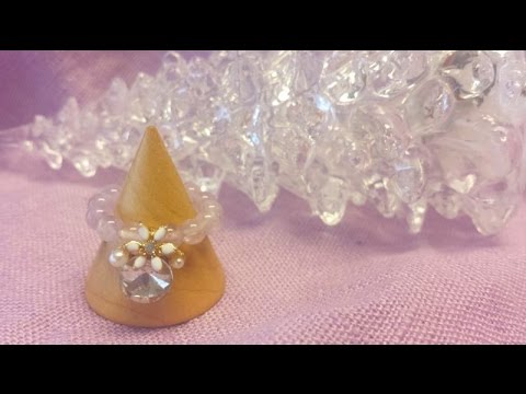 乙女リング 癒し 簡単 作り方 ハンドメイド 指輪 ラベンダー
