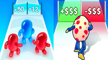 Join Blob Clash 3D VS Monster Egg Run - Satisfying ASMR Gameplay ALL Levels