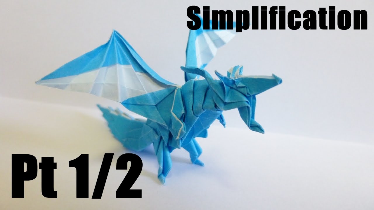 Origami Fiery Dragon 折り紙 折り方 ドラゴン 簡略化 Youtube