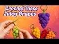 How to Crochet a Bunch of Grapes 🍇 | Fast & Adorable DIY