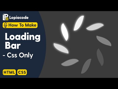 How To Make Loading Bar Using HTML | CSS Only