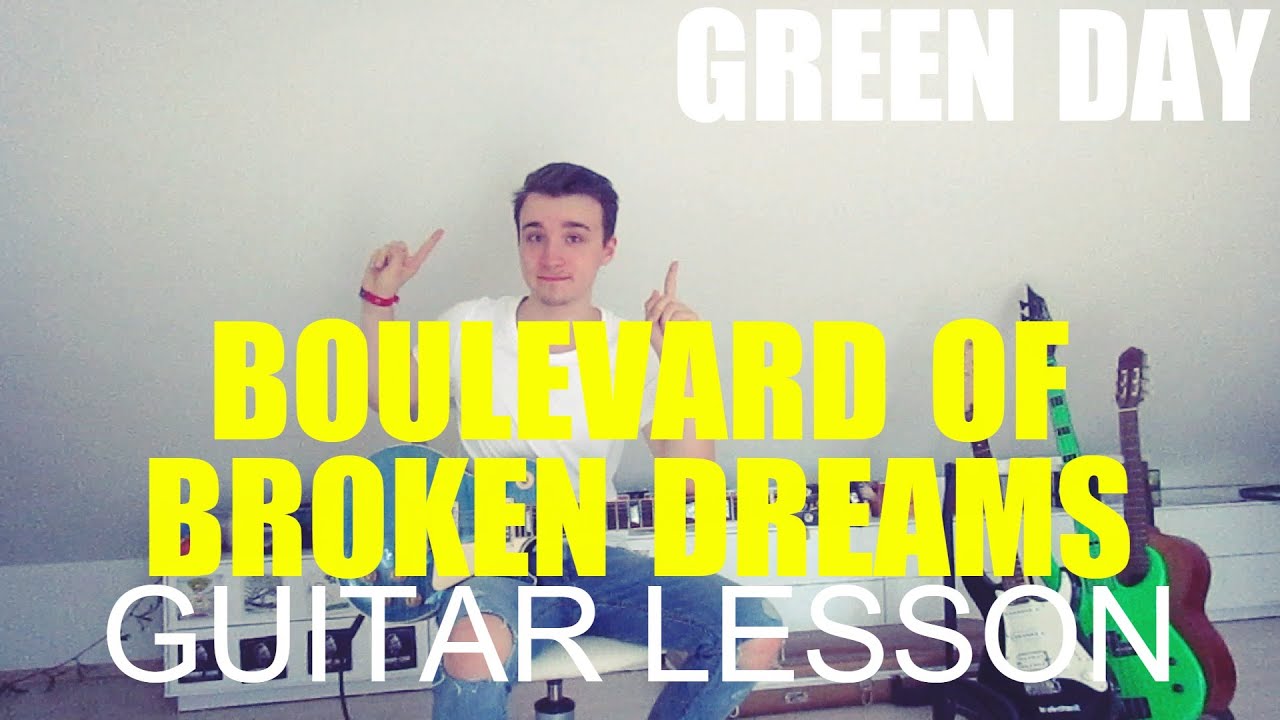 Green day Boulevard of broken dreams; part 2 (GUITAR TUTORIAL/LESSON