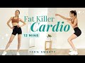 12min full body cardio  100 burn calories  happy mood  beginnerintermediate