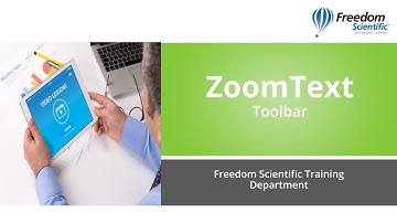 ZoomText Toolbar