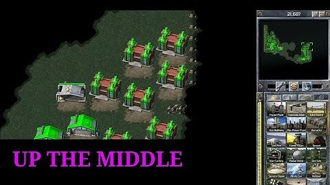 1 PRO vs 5 MAX HARD Ai (Practice Push) multiplayer Command and Conquer. How you split them in half!