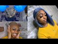 Periwinkle Watercolor + Frontal Wig Install Tutorial | Yolissa Hair