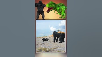 Most Dramatic King Kong Attack #sirenhead #gorilla #shortfilm #animate