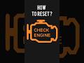 Check Engine light is On! Most common reason