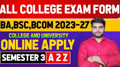 Semester 3 Exam Form Online kaise kare Magadh University 2023-27 | UG Exam Form kaise bhare 2023-27