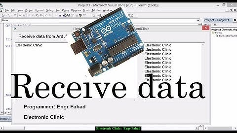 Visual Basic and Arduino Part #2:  Receive data  from Arduino using serial communication