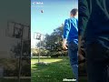 shooting a basketball from the back side