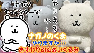 ナガノキャラクターズ やりますか…おすわりBIGぬいぐるみ/くま mqdefault.jpg